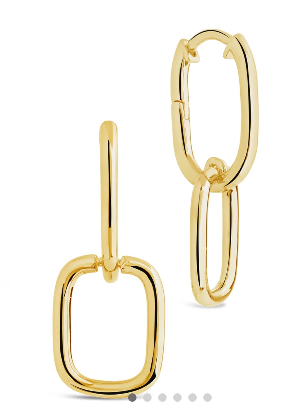 Sterling Forever Talani Link Drop Earrings